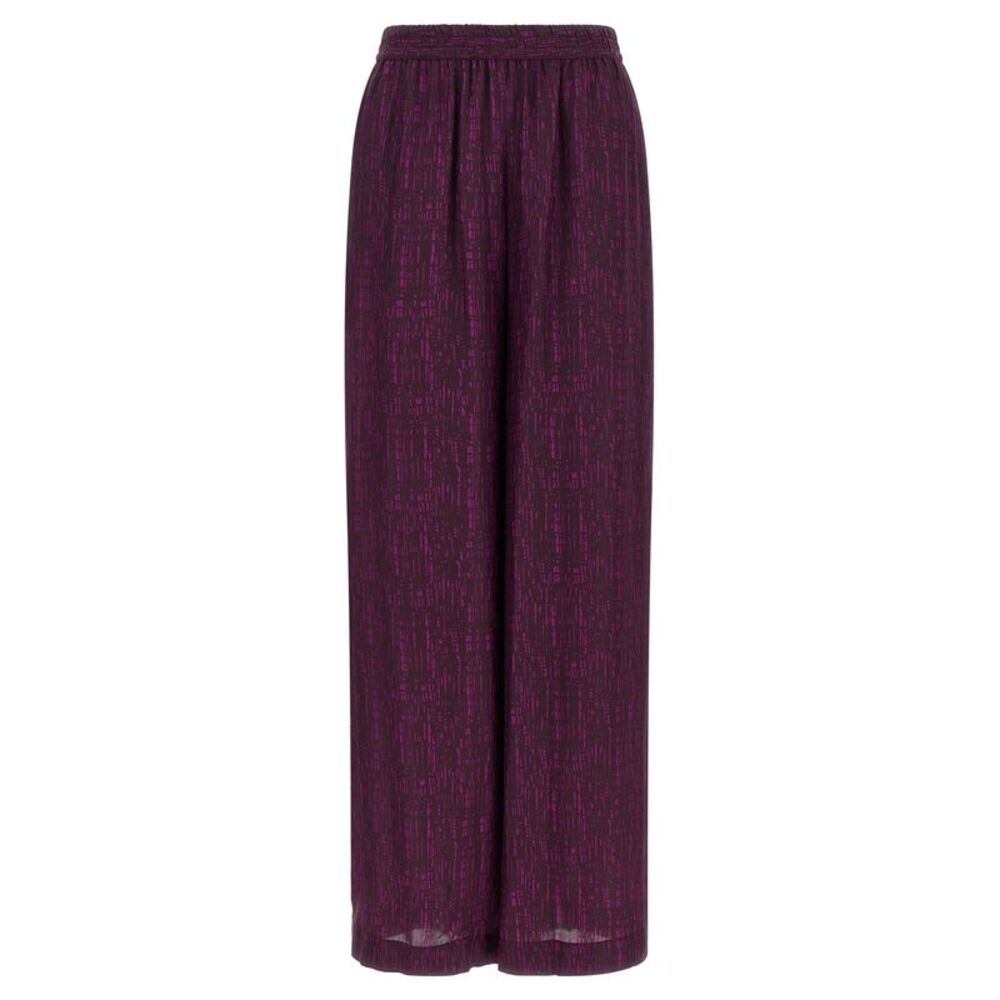 Gianluca Capannolo Purple Viscose Casual Women's Pants